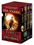 J.R.R. Tolkien 4-Book Boxed Set: The Hobbit and the Lord of the Rings: The Hobbit, the Fellowship of the Ring, the Two Towers, the Return of the King book cover