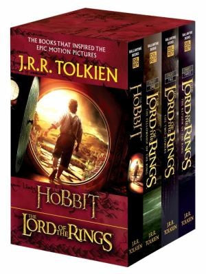 J.R.R. Tolkien 4-Book Boxed Set: The Hobbit and the Lord of the Rings: The Hobbit, the Fellowship of the Ring, the Two Towers, the Return of the King book cover