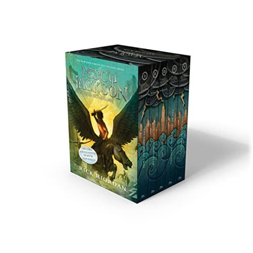 Percy Jackson and the Olympians 5 Book Paperback Boxed Set (W/Poster) book cover